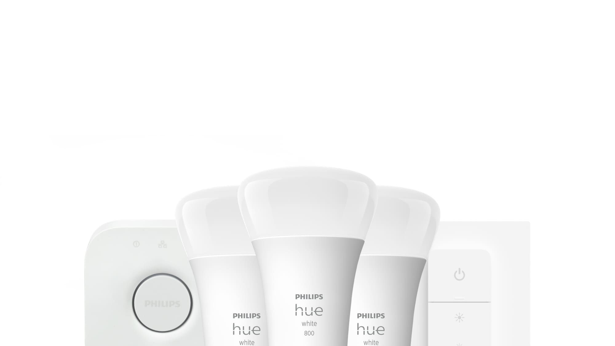 Philips Hue Lightstrip Starter Kit (6ft Light Strip, Base Plug, Hue Hub),  Compatible with Alexa, Google Assistant, White