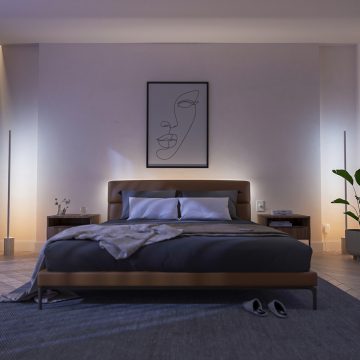 Hue Signe Gradient Floor Lamp - Oak | Philips Hue US